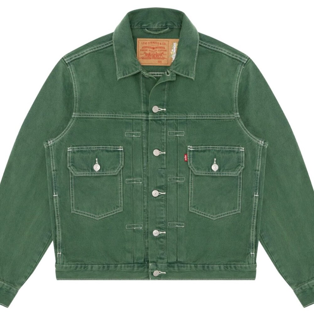 DENIM TEARS DENIM JACKET (GREEN)